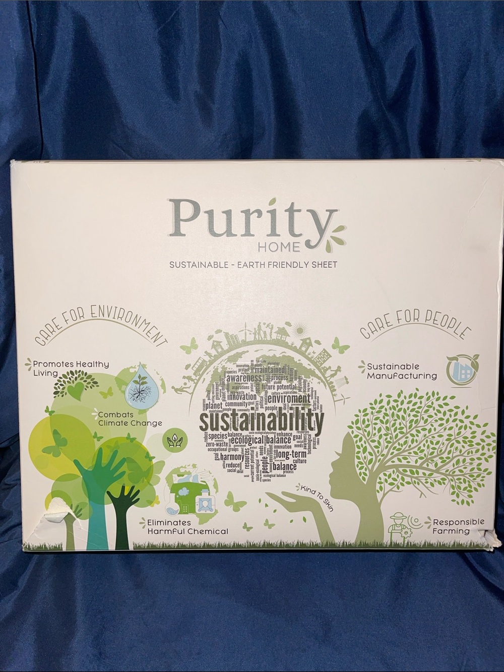 Purity Home Sustainable Earth-Friendly King Sheet Set - Ivory
